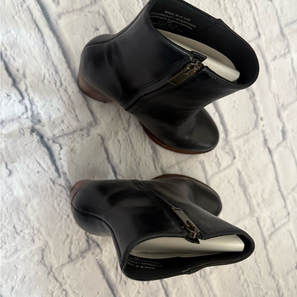 Thursday Boot Company Black Leather Heeled Boots - Picture 6 of 10